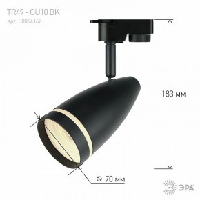 Светильник на штанге Эра  TR49 - GU10 BK в Сысерти - sysert.ok-mebel.com | фото 4