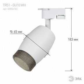 Светильник на штанге Эра  TR51 - GU10 WH в Сысерти - sysert.ok-mebel.com | фото 4