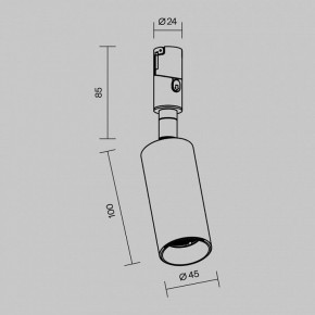 Светильник на штанге Maytoni Focus Led TR201-1-10W3K-M-B в Сысерти - sysert.ok-mebel.com | фото 7