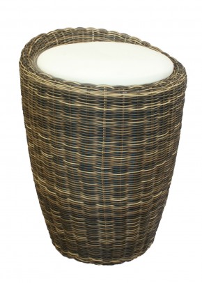 Табурет с местом для хранения LM-1100Rattan, кремовый в Сысерти - sysert.ok-mebel.com | фото