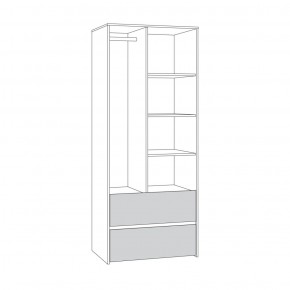 Торонто Шкаф для одежды 13.333 в Сысерти - sysert.ok-mebel.com | фото 2
