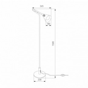 Торшер Eurosvet Enigma 01187/1 черный в Сысерти - sysert.ok-mebel.com | фото 4