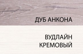 Тумба 1S, OLIVIA, цвет вудлайн крем/дуб анкона в Сысерти - sysert.ok-mebel.com | фото 3