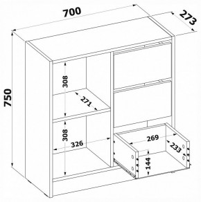 Тумба комбинированная Т-1 в Сысерти - sysert.ok-mebel.com | фото 4