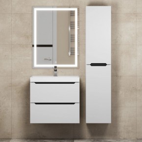 Тумба под раковину Uperwood Tanos 60 см, подвесная, белая/графит в Сысерти - sysert.ok-mebel.com | фото 13
