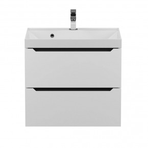 Тумба под раковину Uperwood Tanos 60 см, подвесная, белая/графит в Сысерти - sysert.ok-mebel.com | фото 8