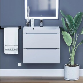 Тумба под раковину Uperwood Tanos 60 см, подвесная, белая матовая в Сысерти - sysert.ok-mebel.com | фото