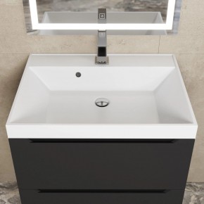 Тумба под раковину Uperwood Tanos 60 см, подвесная, черная матовая в Сысерти - sysert.ok-mebel.com | фото 11
