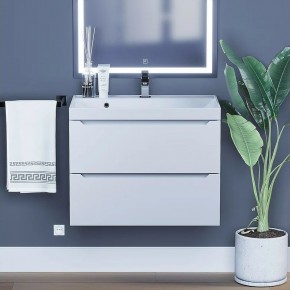 Тумба под раковину Uperwood Tanos 70 см, подвесная, белая матовая в Сысерти - sysert.ok-mebel.com | фото