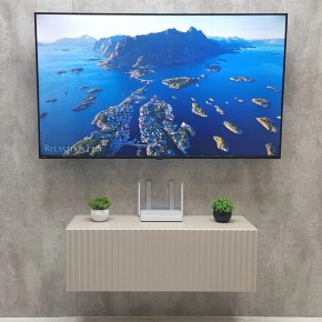 Тумба подвесная под ТВ LINES MTV3-MA 900 Бежевый (Леда-М 10.1.5) в Сысерти - sysert.ok-mebel.com | фото 3