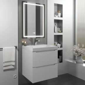 Тумба с раковиной Uperwood Tanos 50 см, подвесная, белая матовая в Сысерти - sysert.ok-mebel.com | фото