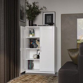 Тумба СИРИУС двухдверная высокая, цвет белый в Сысерти - sysert.ok-mebel.com | фото 4