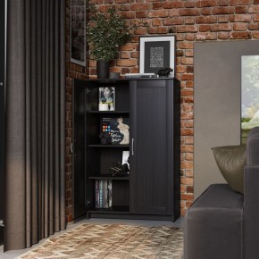 Тумба СИРИУС двухдверная высокая, цвет Дуб Венге в Сысерти - sysert.ok-mebel.com | фото 4