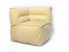 Угловое модульное бескаркасное кресло Комфорт (Желтый велюр) в Сысерти - sysert.ok-mebel.com | фото