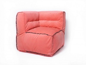 Угловое модульное бескаркасное кресло Комфорт (Персик велюр) в Сысерти - sysert.ok-mebel.com | фото
