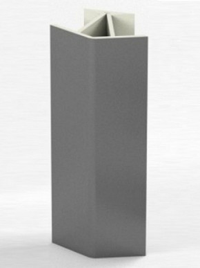 Угловое соединение для цоколя 135 гр. h100 мм (Алюминий, Белый, Черный, Сонома) в Сысерти - sysert.ok-mebel.com | фото