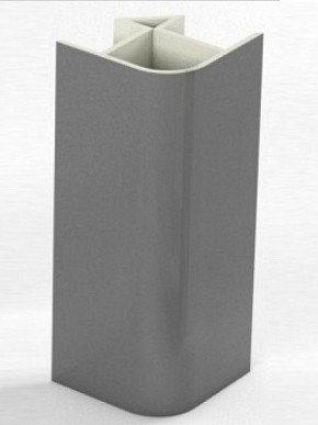 Угловое соединение для цоколя 90 гр. h100 мм (Алюминий, Белый, Черный, Сонома) в Сысерти - sysert.ok-mebel.com | фото 1