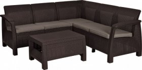 Комплект мебели угловой Корфу Релакс Сет (Corfu Relax set) коричневый в Сысерти - sysert.ok-mebel.com | фото 1