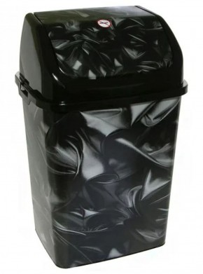 Ведро для мусора "Камелия" "Атлас" 18л черное 1/12 в Сысерти - sysert.ok-mebel.com | фото