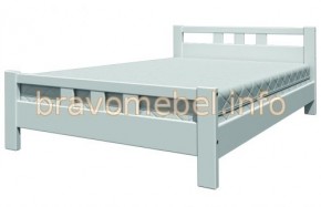 ВЕРОНИКА-2 Кровать из массива 1400 (Белый античный) в Сысерти - sysert.ok-mebel.com | фото