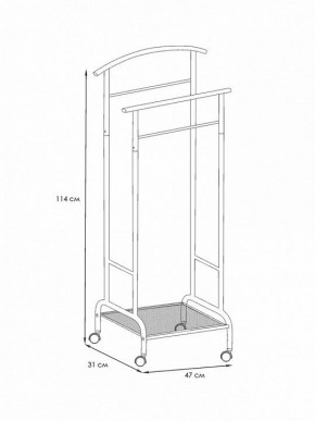 Вешалка для костюма Римини 2М в Сысерти - sysert.ok-mebel.com | фото 4