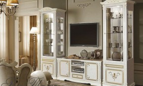 Витрина 1-дверная (11.321) Роза Талия (беж) в Сысерти - sysert.ok-mebel.com | фото 2