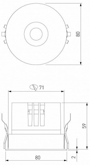 Встраиваемый светильник Elektrostandard Bliss a069408 в Сысерти - sysert.ok-mebel.com | фото 8
