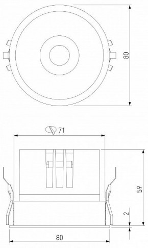 Встраиваемый светильник Elektrostandard Forte a069412 в Сысерти - sysert.ok-mebel.com | фото 7