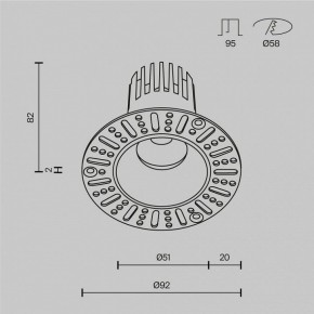Встраиваемый светильник Maytoni Dip DL119-10W-2.7K-TRS-B в Сысерти - sysert.ok-mebel.com | фото 10