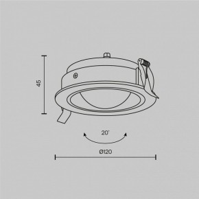 Встраиваемый светильник Maytoni Lens DL105-12W4K-W в Сысерти - sysert.ok-mebel.com | фото 8
