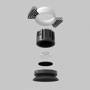 Встраиваемый светильник Maytoni Round DL058-12W2.7K-TRS-B в Сысерти - sysert.ok-mebel.com | фото 5