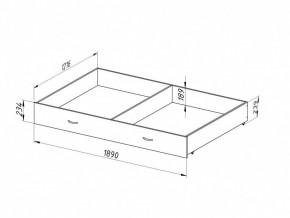 Ящик для металлических кроватей 120*190 (Венге) в Сысерти - sysert.ok-mebel.com | фото 2