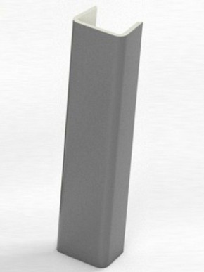 Торцевая заглушка  для цоколя h100 мм (Алюминий, Белый, Черный, Сонома) в Сысерти - sysert.ok-mebel.com | фото