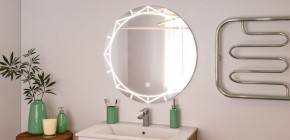Зеркало Алжир 700 с подсветкой Домино (GL7033Z) в Сысерти - sysert.ok-mebel.com | фото 3