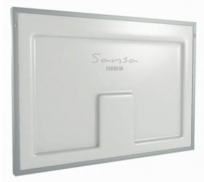 Зеркало Dream 100 alum (линза) с подсветкой Sansa (SDL1027Z) в Сысерти - sysert.ok-mebel.com | фото 2