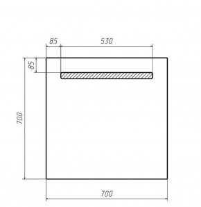 Зеркало Good Light 70 с подсветкой Домино (GL7006Z) в Сысерти - sysert.ok-mebel.com | фото 2