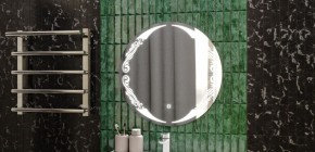 Зеркало Канберра 700х700 с подсветкой Sansa (GL7032Z) в Сысерти - sysert.ok-mebel.com | фото 7