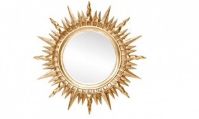 Зеркало круглое золото (1810(1) в Сысерти - sysert.ok-mebel.com | фото 1