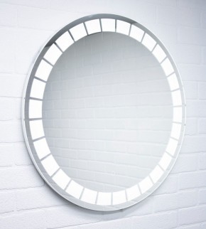 Зеркало Маскат 700х700 с подсветкой Домино (GL7057Z) в Сысерти - sysert.ok-mebel.com | фото 3