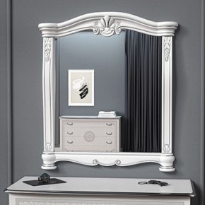 Зеркало в раме (12.150) Грация (белый/серебро) в Сысерти - sysert.ok-mebel.com | фото 1